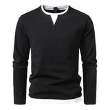 T-shirt à manches longues Alwin Premium en coton peigné