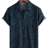 Chemise en Coton d'Été Florale Rétro Boho pour Homme