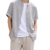 Chemise d'été en coton et lin