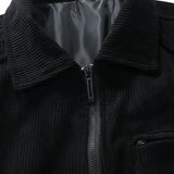 Veste en Velours Côtelé pour Homme - Noir