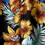 Chemise à Manches Courtes en Coton à Fleurs pour Homme
