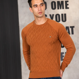 Pull pour hommes avec design à carreaux V2