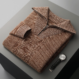 Pull Zippé en Laine Merino Taranto