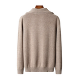 Pull zippé en laine mérinos Taranto
