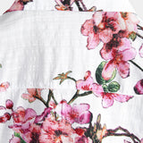 Chemise à Manches Courtes en Coton avec Imprimé Floral pour Homme