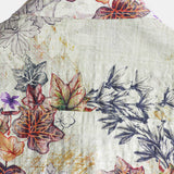 Chemise à Manches Courtes en Coton Resort avec Imprimé Botanique en Aquarelle pour Homme