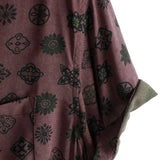 Chemise à Manches Courtes en Coton Géométrique Classique Rétro pour Homme