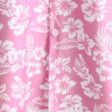 Chemise en Coton d'Été à Manches Courtes pour Homme en Couleur Rose
