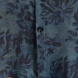 Chemise à Manches Courtes en Coton Boho Vintage avec Imprimé Floral pour Homme