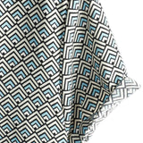 Chemise en Coton pour Homme Casual Vintage Géométrique à Boutons pour Vacances d'Été Rétro à Manches Courtes