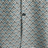 Chemise en Coton pour Homme Casual Vintage Géométrique à Boutons pour Vacances d'Été Rétro à Manches Courtes