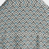 Chemise en Coton pour Homme Casual Vintage Géométrique à Boutons pour Vacances d'Été Rétro à Manches Courtes