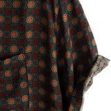 Chemise en Coton d'Été Casual Vintage à Manches Courtes pour Homme