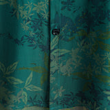 Chemise à Manches Courtes en Coton Vintage Floral pour Homme Respirante de Vacances