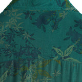 Chemise à Manches Courtes en Coton Vintage Floral pour Homme Respirante de Vacances