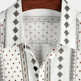 Chemise à Manches Courtes en Coton Hawaïenne pour Homme