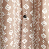 Chemise à Manches Courtes en Coton Vintage pour Homme, Rayures Marron des Années 70