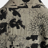 Chemise en Coton pour Homme Vintage à Manches Courtes avec Imprimé Floral Rétro