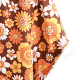 Chemise en Coton d'Été à Manches Courtes avec Boutons de Fleurs Vintage pour Homme, Thème Disco des Années 70
