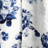 Chemise Hawaïenne en Coton avec Imprimé Floral Bleu pour Homme, à Manches Courtes, avec Boutons et Col Blanc