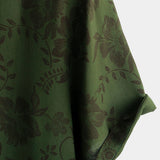 Chemise en Coton pour Homme Vintage Hawaïenne à Manches Courtes avec Boutons, Florale Vert Foncé pour Vacances à la Plage