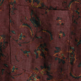Chemise en Coton d'Été Florale Rétro Boho pour Homme