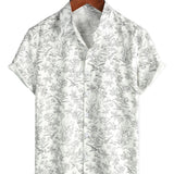 Chemise Hawaïenne en Coton avec Imprimé Floral pour Homme - Été