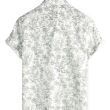 Chemise Hawaïenne en Coton avec Imprimé Floral pour Homme - Été