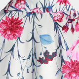 Chemises Florales en Coton pour Homme, T-shirt d'Été avec Imprimé Floral et Manches Courtes