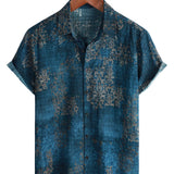Chemise en Coton pour Homme à Manches Courtes pour l'Été