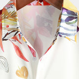 Chemise d'été décontractée à fleurs pour homme, boutons, manches courtes, vacances