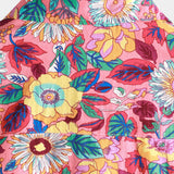 Chemise en Coton pour Homme Hawaïenne à Boutons Rose Floral à Manches Courtes pour l'Été