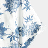 Chemise à Manches Courtes en Coton Respirant avec Imprimé de Feuille d'Érable pour Homme