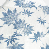 Chemise à Manches Courtes en Coton Respirant avec Imprimé de Feuille d'Érable pour Homme