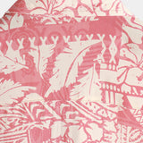 Chemise à Manches Courtes en Coton à Boutons Hawaïenne Florale Rose pour Homme