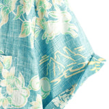 Chemise en coton à boutons à manches courtes avec imprimé floral tropical hawaïen vintage pour homme