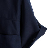Chemise à Manches Courtes en Coton avec Poches Poitrine de Couleur Unie