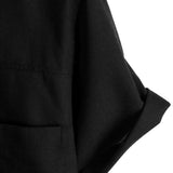 Chemise à Manches Courtes en Coton avec Poches Poitrine de Couleur Unie pour Homme