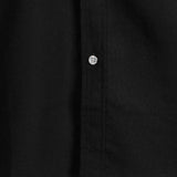 Chemise à Manches Courtes en Coton avec Poches Poitrine de Couleur Unie pour Homme