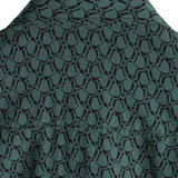 Chemise en Coton pour Homme Casual de Vacances à Manches Courtes Verte avec Boutons