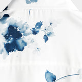 Chemise en Coton d'Été Décontractée à Fleurs à Manches Courtes pour Homme