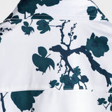 Chemise en Coton Floral d'Été à Manches Courtes pour Homme
