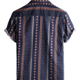 Chemise à Manches Courtes en Coton Hawaïenne pour Homme