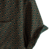 Chemise Retro en Coton à Manches Courtes avec Boutons Casual pour Homme