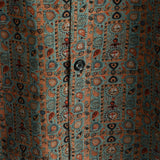 Chemise en Coton pour Homme Vintage à Imprimé Paisley des Années 70 avec Boutons en Marron Boho Rétro Tribal à Manches Courtes