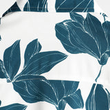 Chemise en Coton d'Été Décontractée à Fleurs pour Homme, avec Boutons et Manches Courtes, Idéale pour des Vacances à la Plage