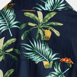 Chemise Hawaïenne en Coton à Manches Courtes avec Imprimé d'Ananas pour Homme