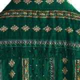 Chemise à Manches Courtes en Coton Vintage des Années 70 avec Imprimé Rayé Vert pour Homme