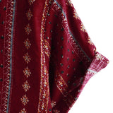 Chemise à Manches Courtes en Coton Vintage des Années 70 avec Imprimé Rayé Rouge pour Homme