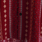 Chemise à Manches Courtes en Coton Vintage des Années 70 avec Imprimé Rayé Rouge pour Homme